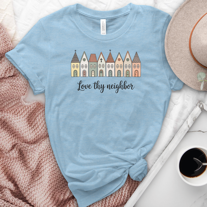 Love Thy Neighbor Heathered Tee