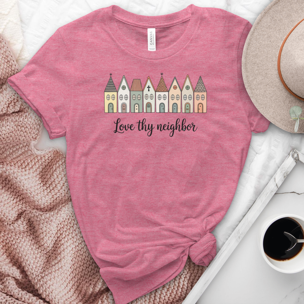 Love Thy Neighbor Heathered Tee