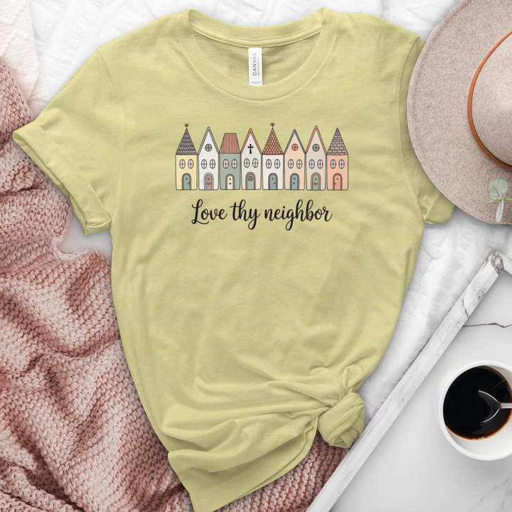 Love Thy Neighbor Heathered Tee