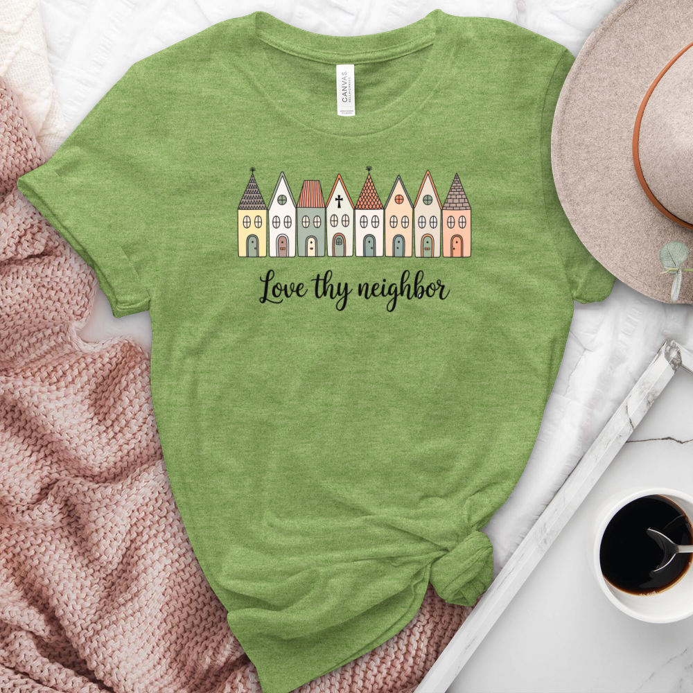 Love Thy Neighbor Heathered Tee