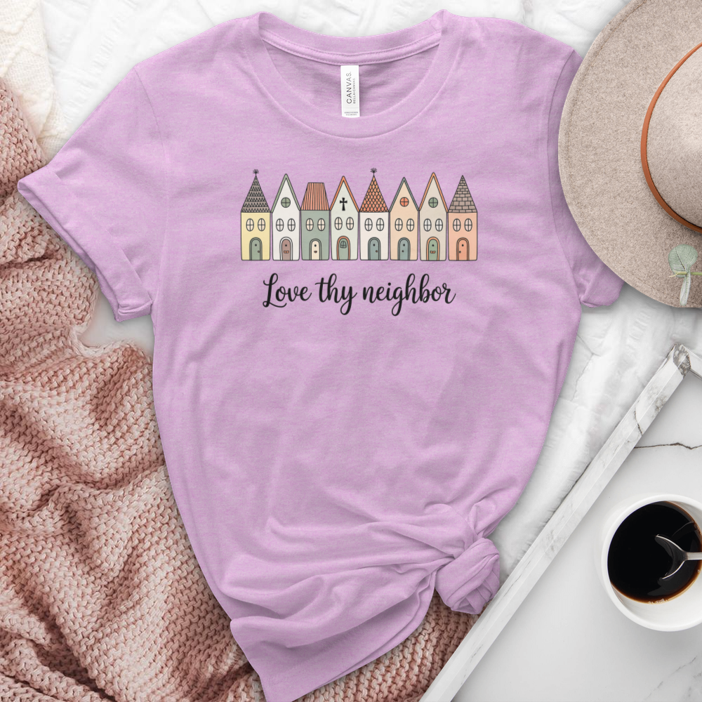 Love Thy Neighbor Heathered Tee
