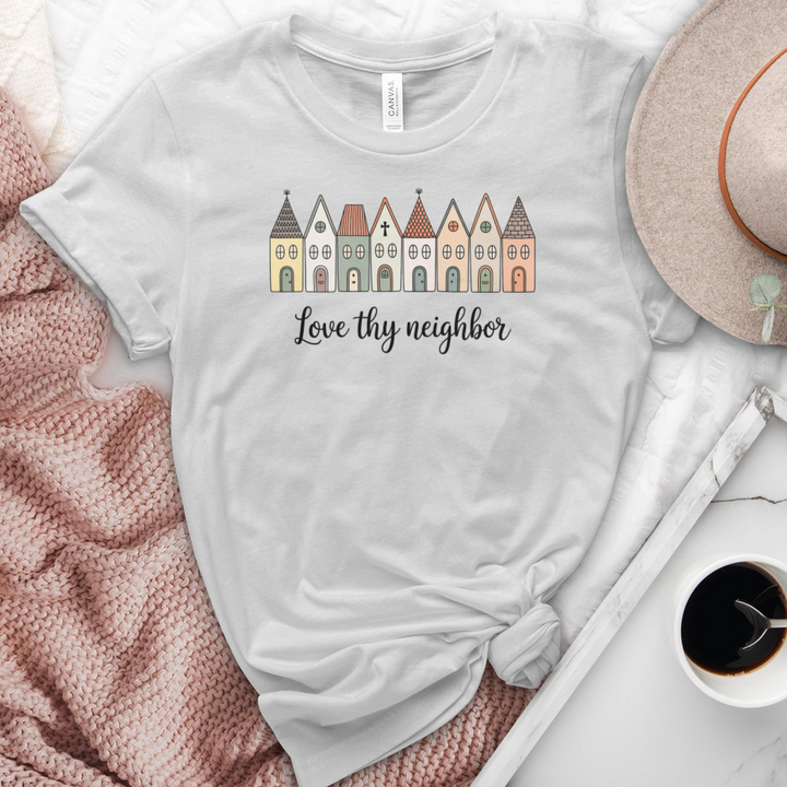 Love Thy Neighbor Heathered Tee