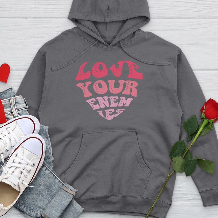 Love Your Enemies Midweight Hooded Sweatshirt