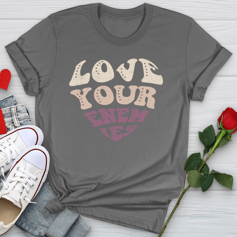 Love Your Enemies Retro Softstyle Tee