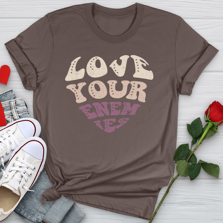 Love Your Enemies Retro Softstyle Tee