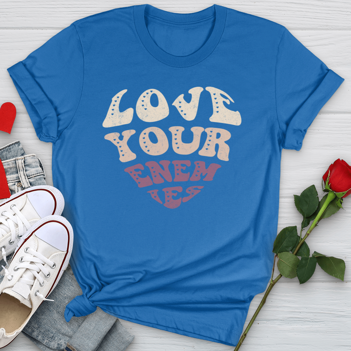 Love Your Enemies Retro Softstyle Tee