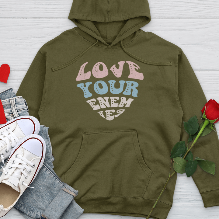 Love Your Enemies Sherbert Midweight Hooded Sweatshirt