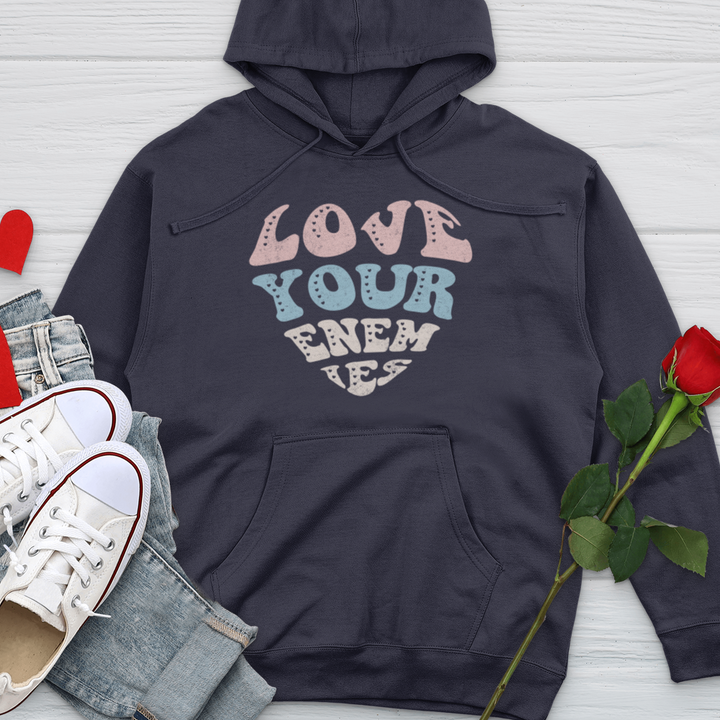 Love Your Enemies Sherbert Midweight Hooded Sweatshirt