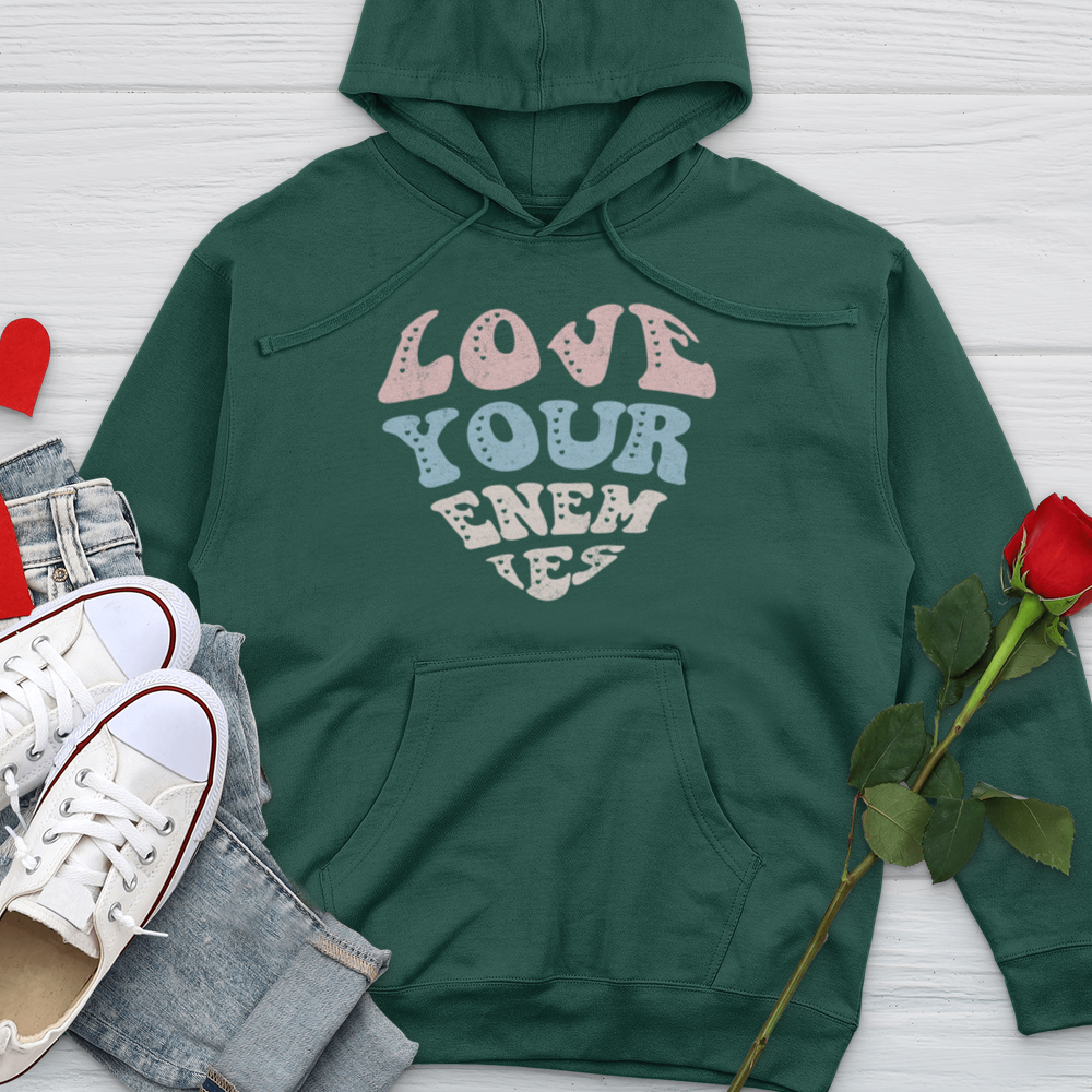 Love Your Enemies Sherbert Midweight Hooded Sweatshirt