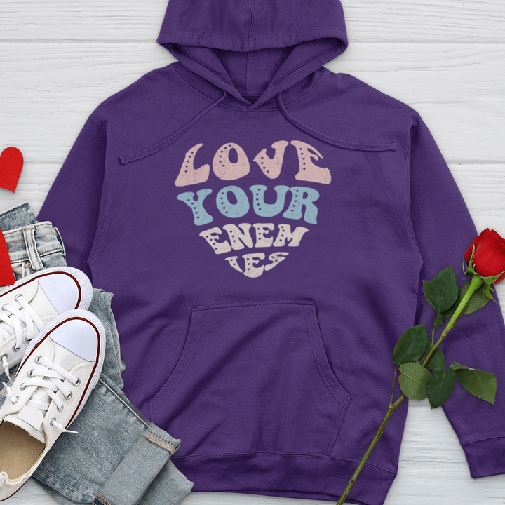 Love Your Enemies Sherbert Midweight Hooded Sweatshirt