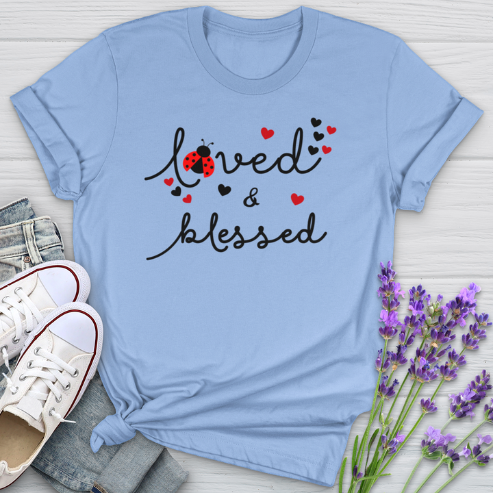 Loved & Blessed Ladybug Softstyle Tee