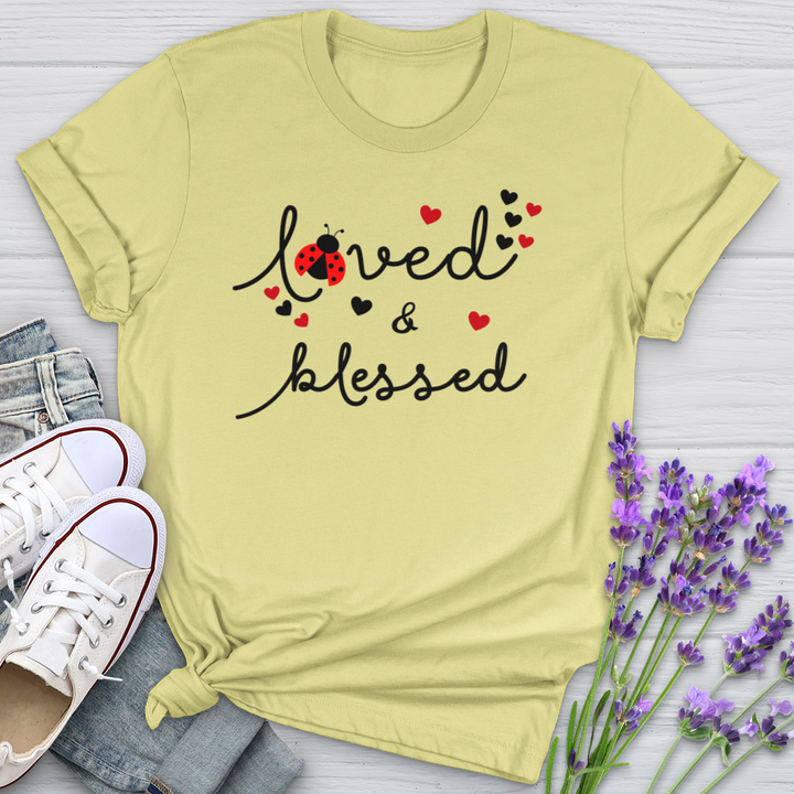 Loved & Blessed Ladybug Softstyle Tee