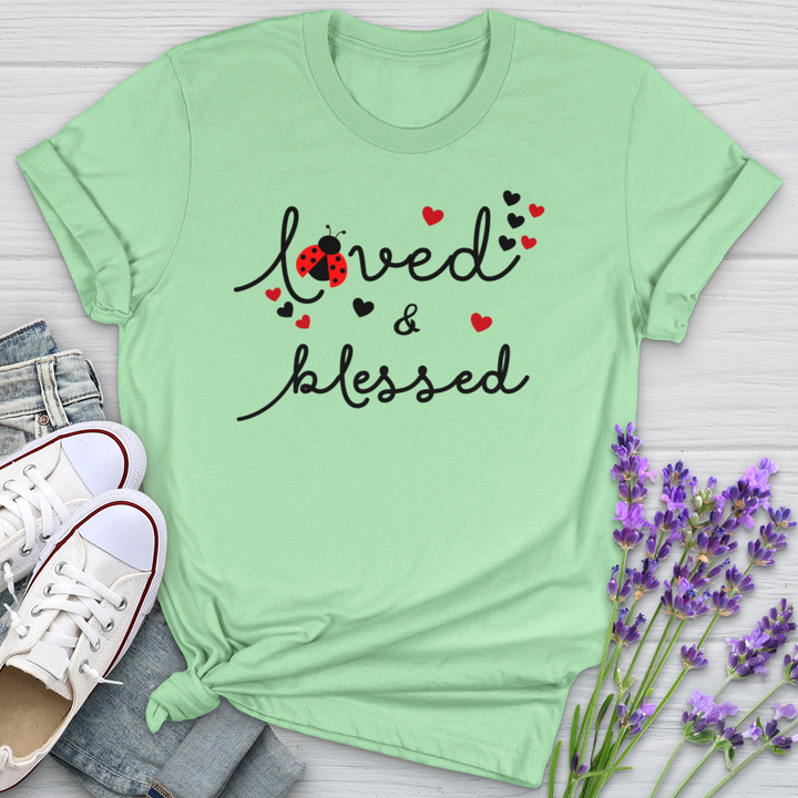 Loved & Blessed Ladybug Softstyle Tee