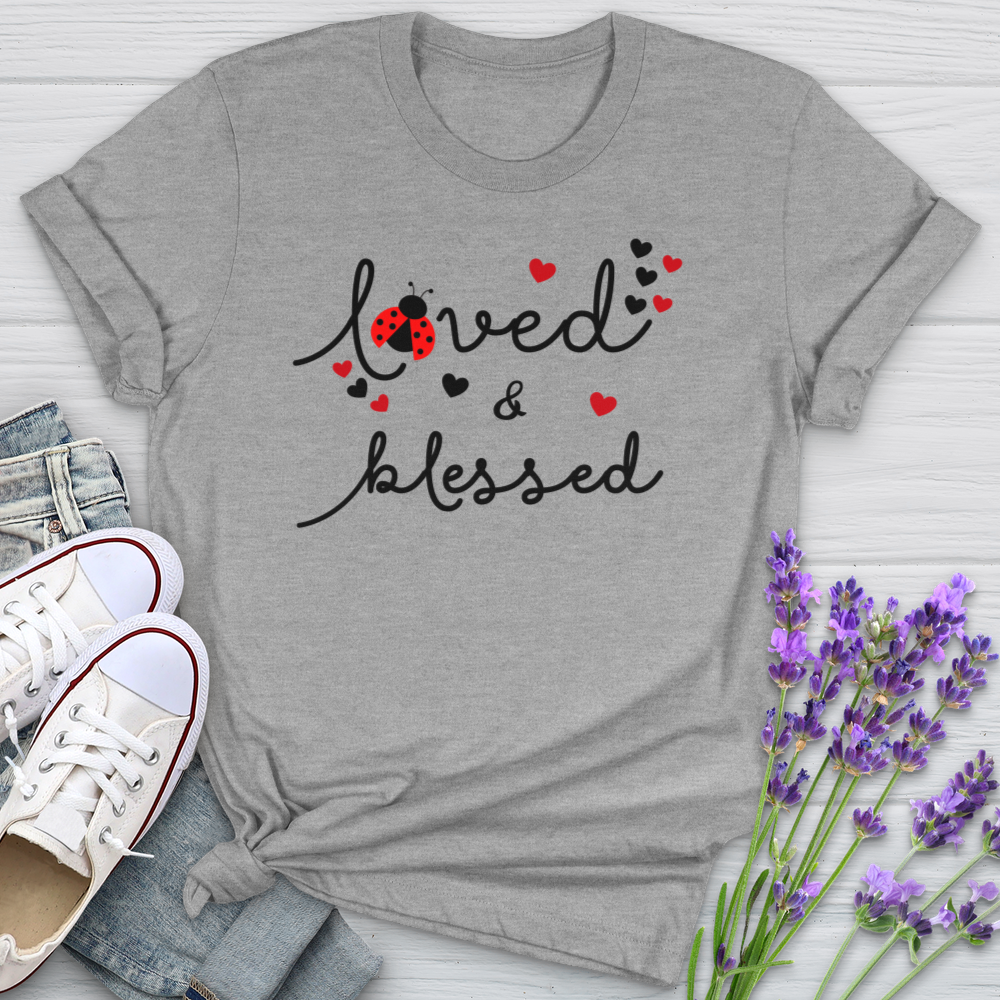 Loved & Blessed Ladybug Softstyle Tee