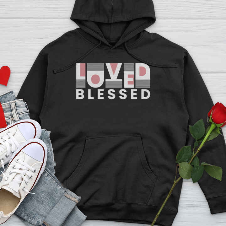 Loved Blessed Midweight Hooded Sweatshirt