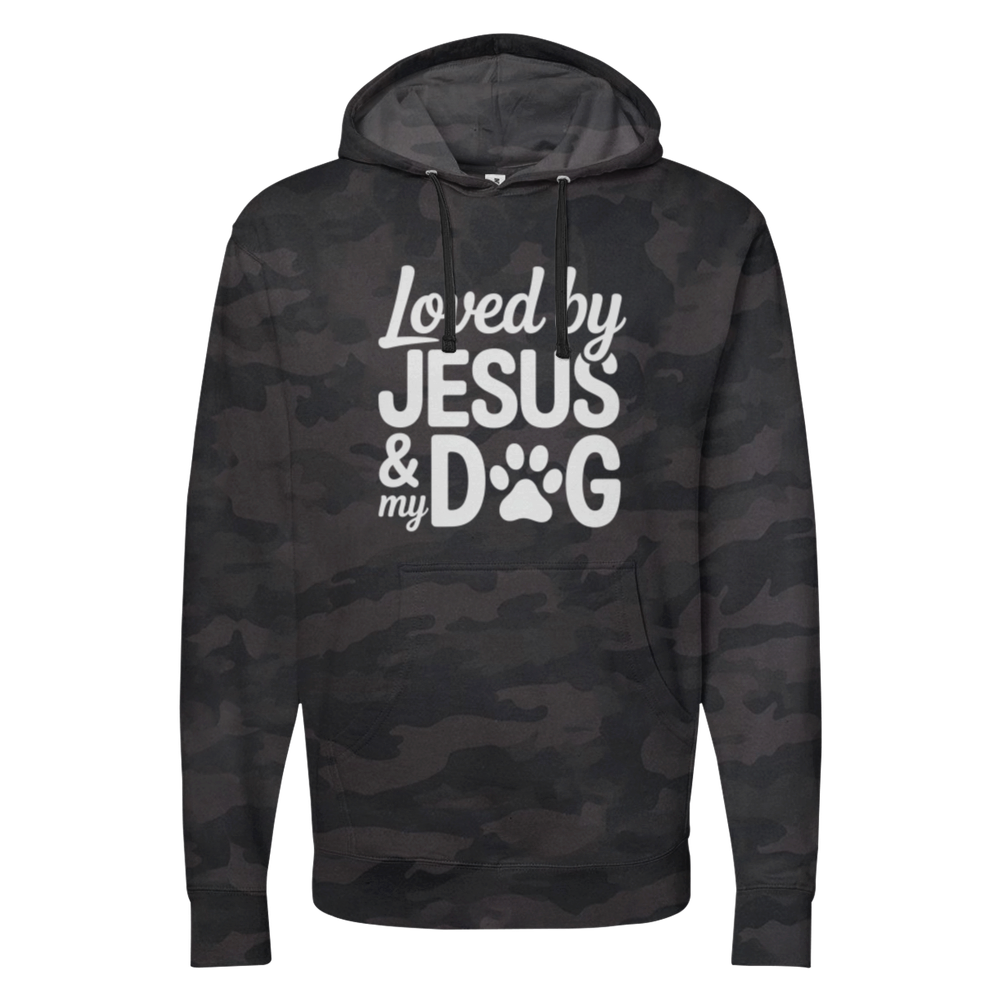 Loved By Jesus & My Dog Midweight Hoodie