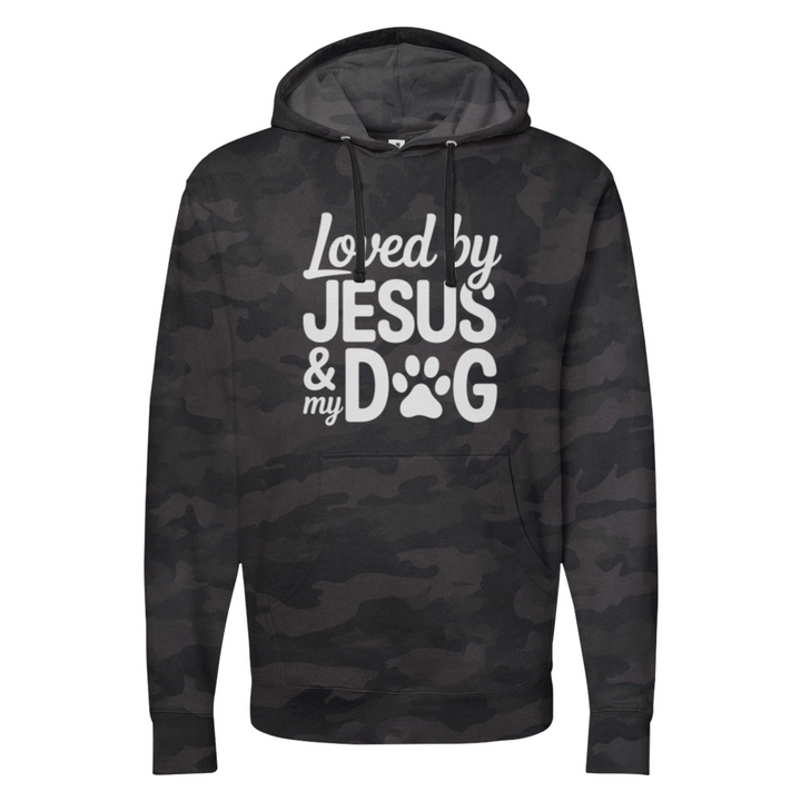 Loved By Jesus & My Dog Midweight Hoodie