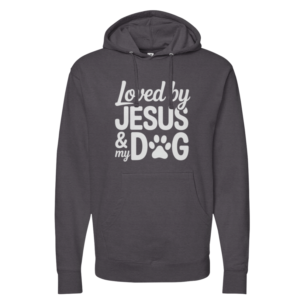Loved By Jesus & My Dog Midweight Hoodie