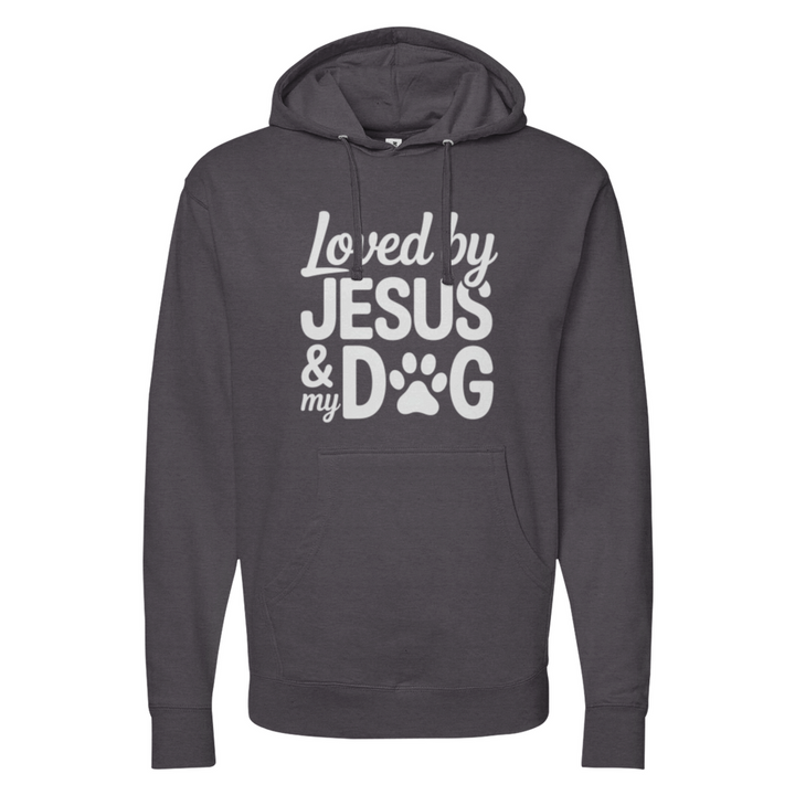 Loved By Jesus & My Dog Midweight Hoodie