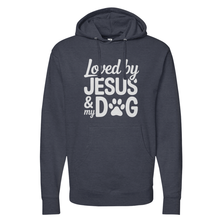 Loved By Jesus & My Dog Midweight Hoodie