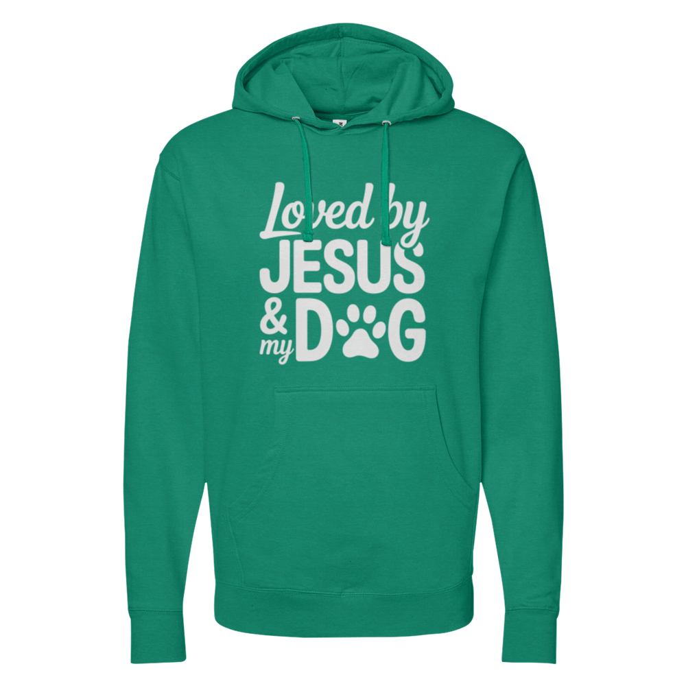 Loved By Jesus & My Dog Midweight Hoodie