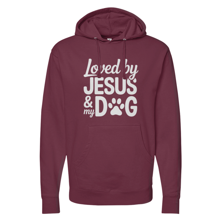 Loved By Jesus & My Dog Midweight Hoodie