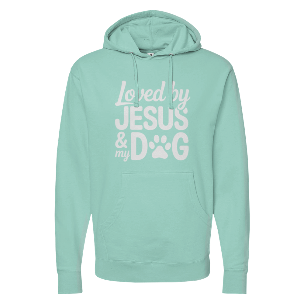 Loved By Jesus & My Dog Midweight Hoodie