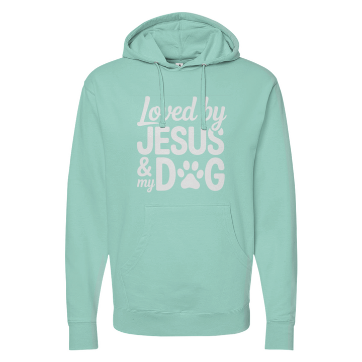 Loved By Jesus & My Dog Midweight Hoodie