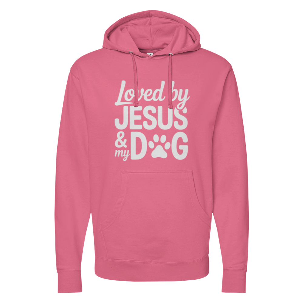 Loved By Jesus & My Dog Midweight Hoodie