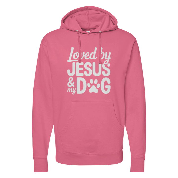 Loved By Jesus & My Dog Midweight Hoodie