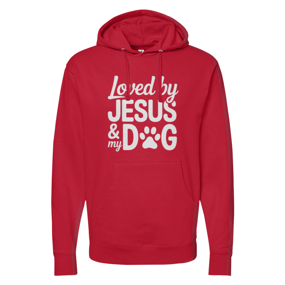 Loved By Jesus & My Dog Midweight Hoodie