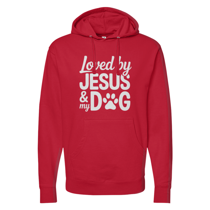 Loved By Jesus & My Dog Midweight Hoodie