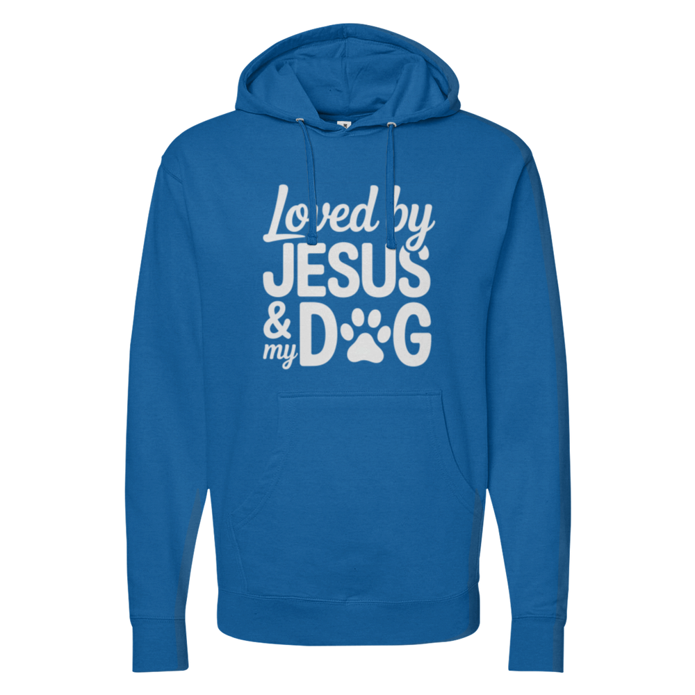 Loved By Jesus & My Dog Midweight Hoodie