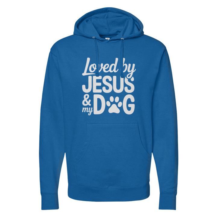 Loved By Jesus & My Dog Midweight Hoodie