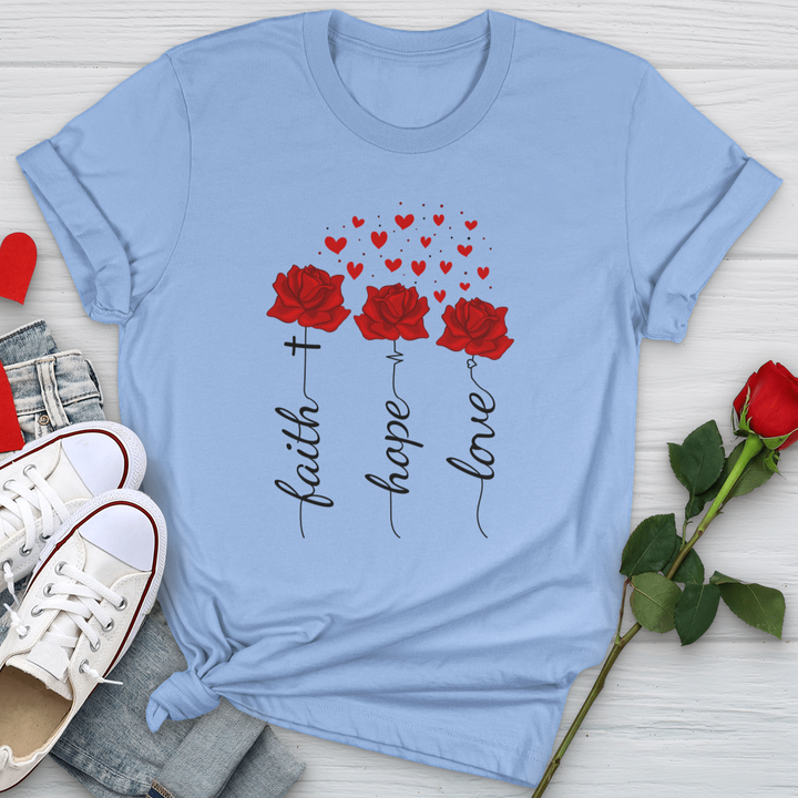 Loved Floating Hearts Softstyle Tee