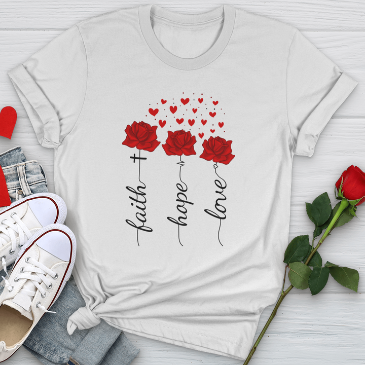 Loved Floating Hearts Softstyle Tee