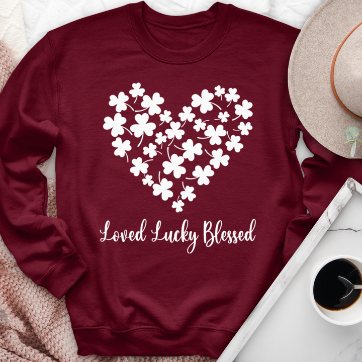 Loved Lucky Blessed St. Patrick's Day Crewneck