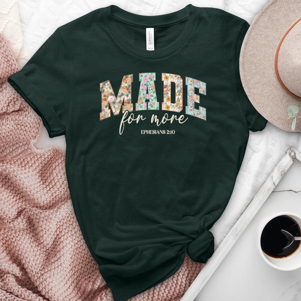 Made For More Heathered Tee
