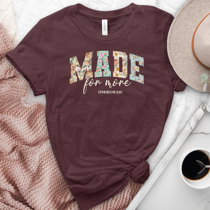 Made For More Heathered Tee