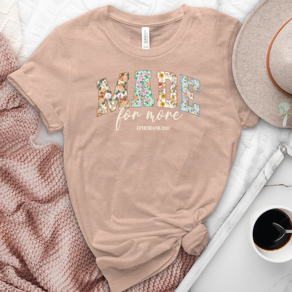 Made For More Heathered Tee