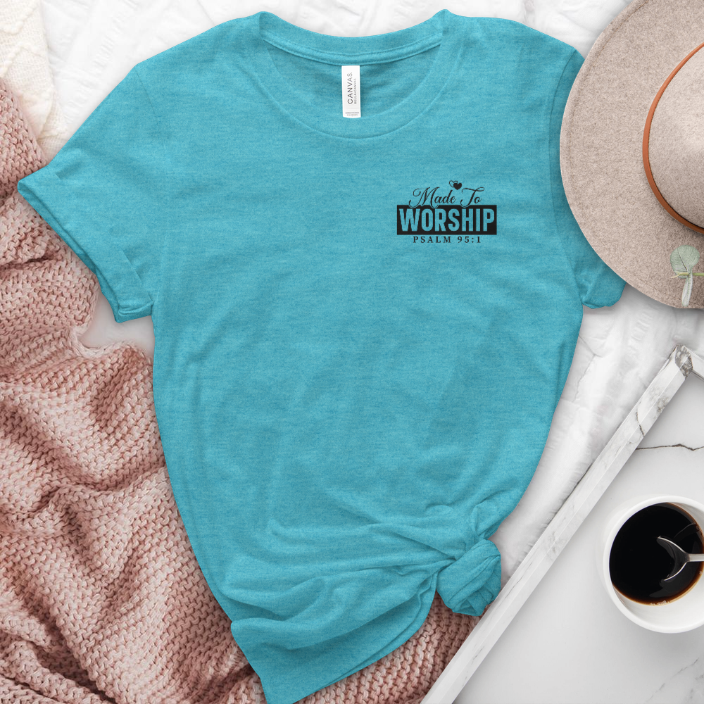 Made to Worship Psalm Heathered Tee