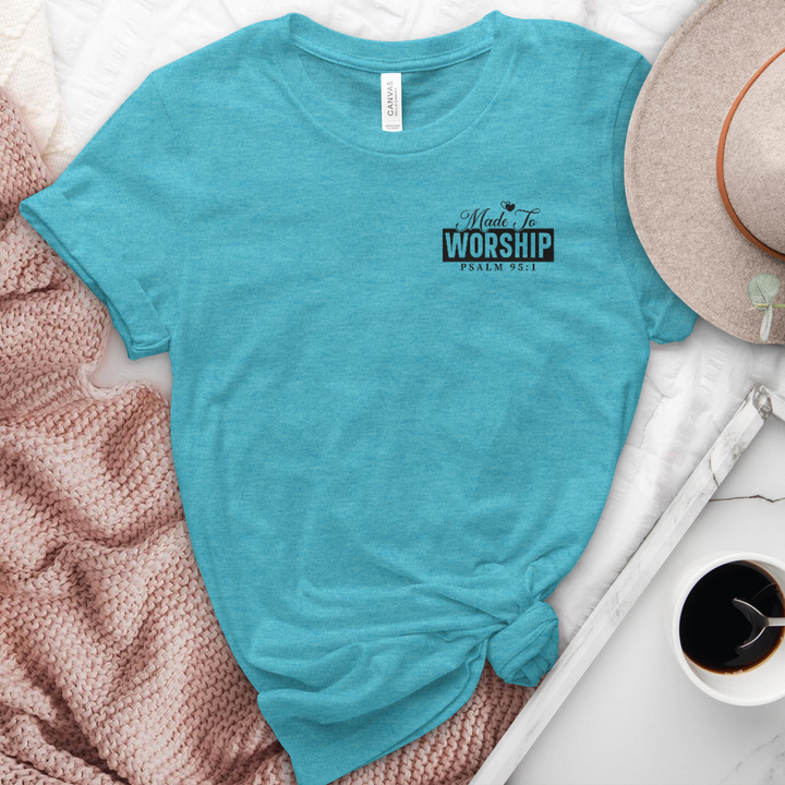 Made to Worship Psalm Heathered Tee