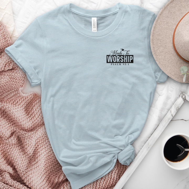 Made to Worship Psalm Heathered Tee