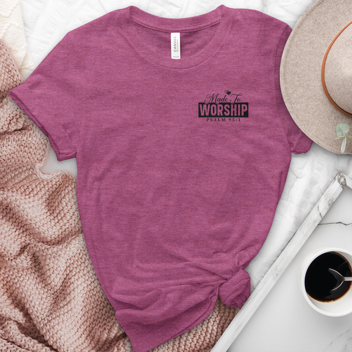 Made to Worship Psalm Heathered Tee