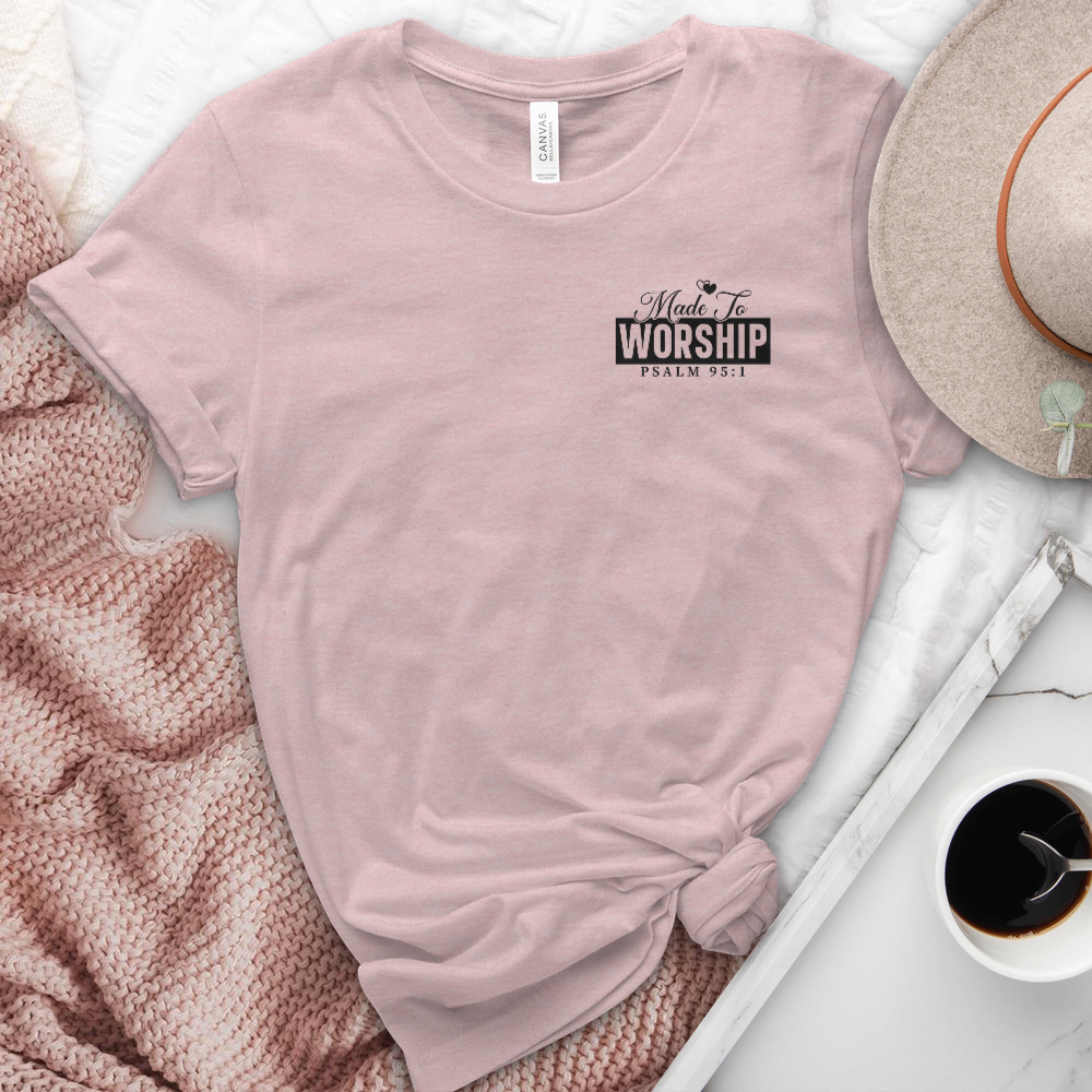 Made to Worship Psalm Heathered Tee