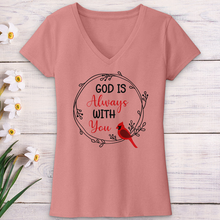 God Always With You V-Neck Tee