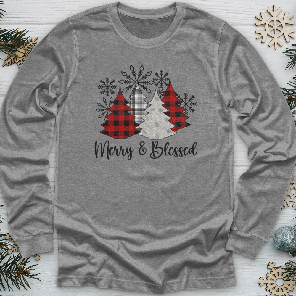 Merry & Blessed Christmas Long Sleeve Tee