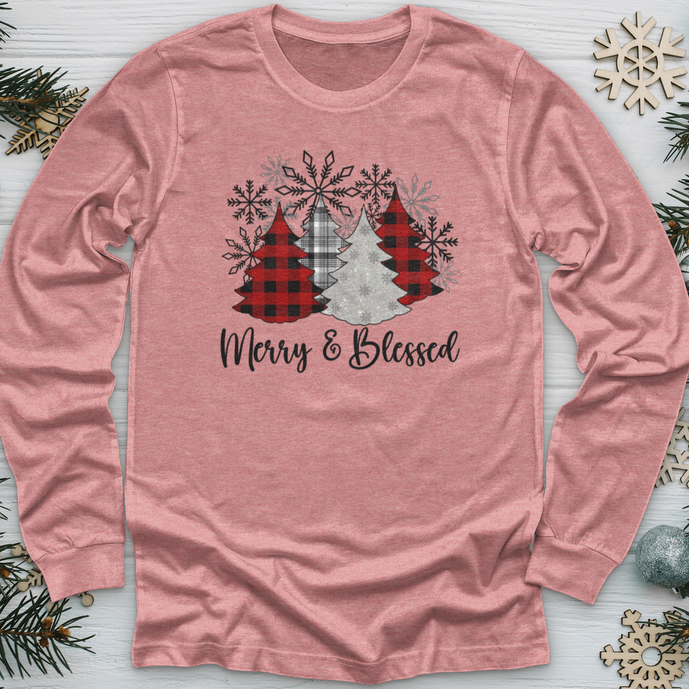 Merry & Blessed Christmas Long Sleeve Tee