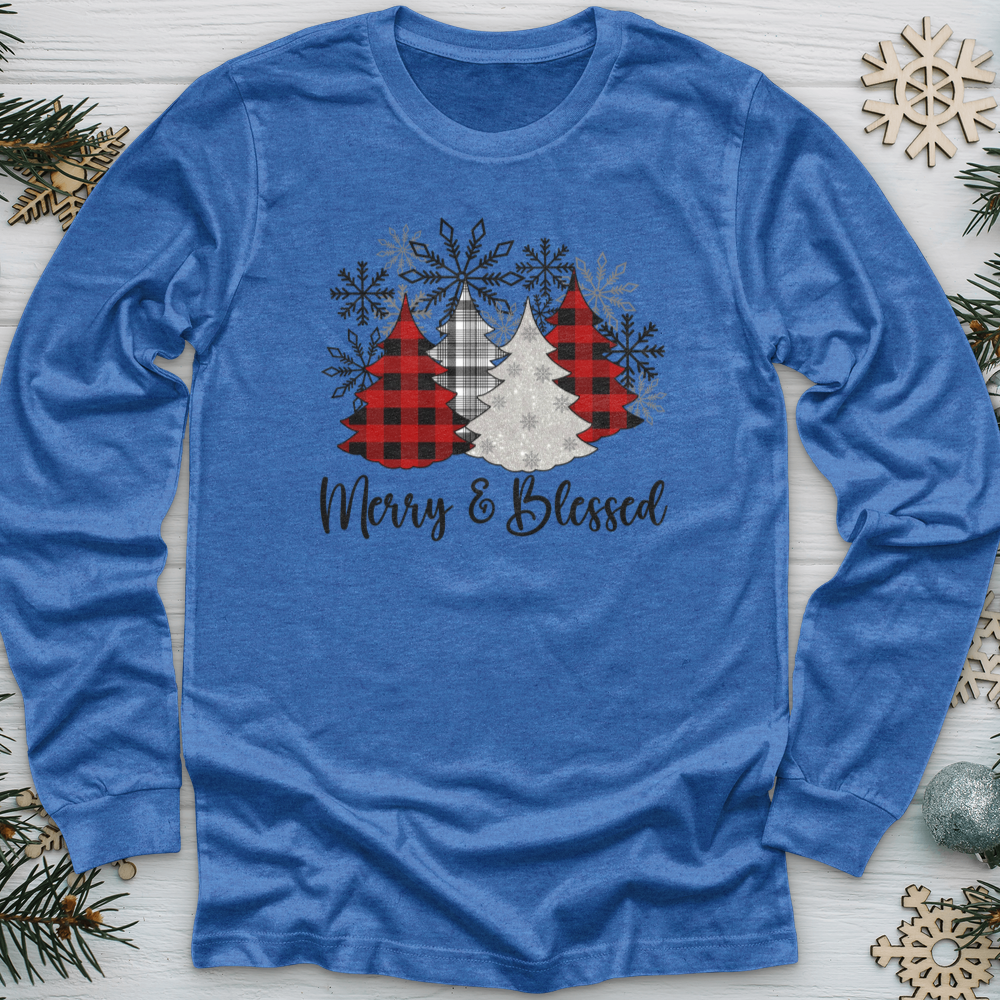 Merry & Blessed Christmas Long Sleeve Tee