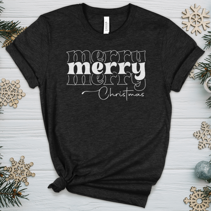 Merry Christmas Faith Heathered Tee